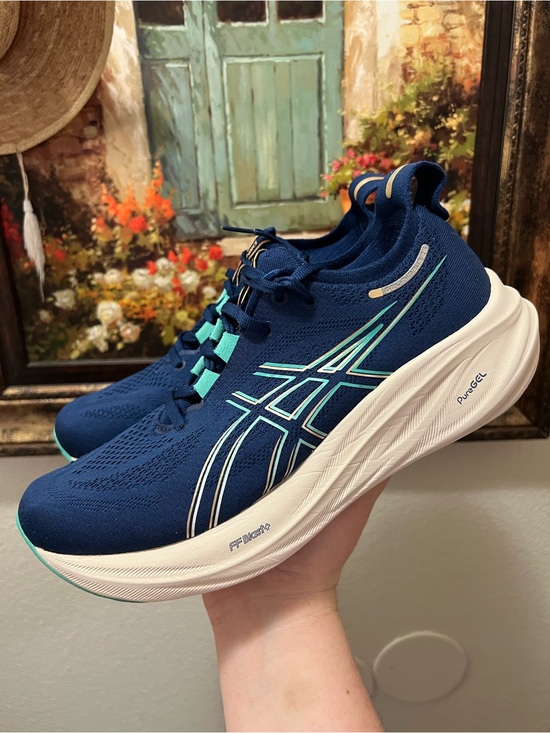 Asics Shoes - Asics Gel Nimbus 26 Blue Running Shoes